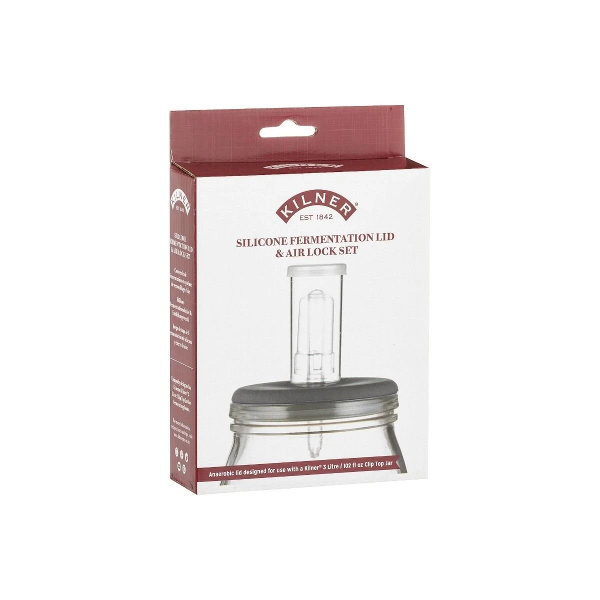 Kilner Fermentation Silicone Lid & Air Lock Set 2 Kilner Fermentation Silicone Lid & Air Lock Set - Image 2