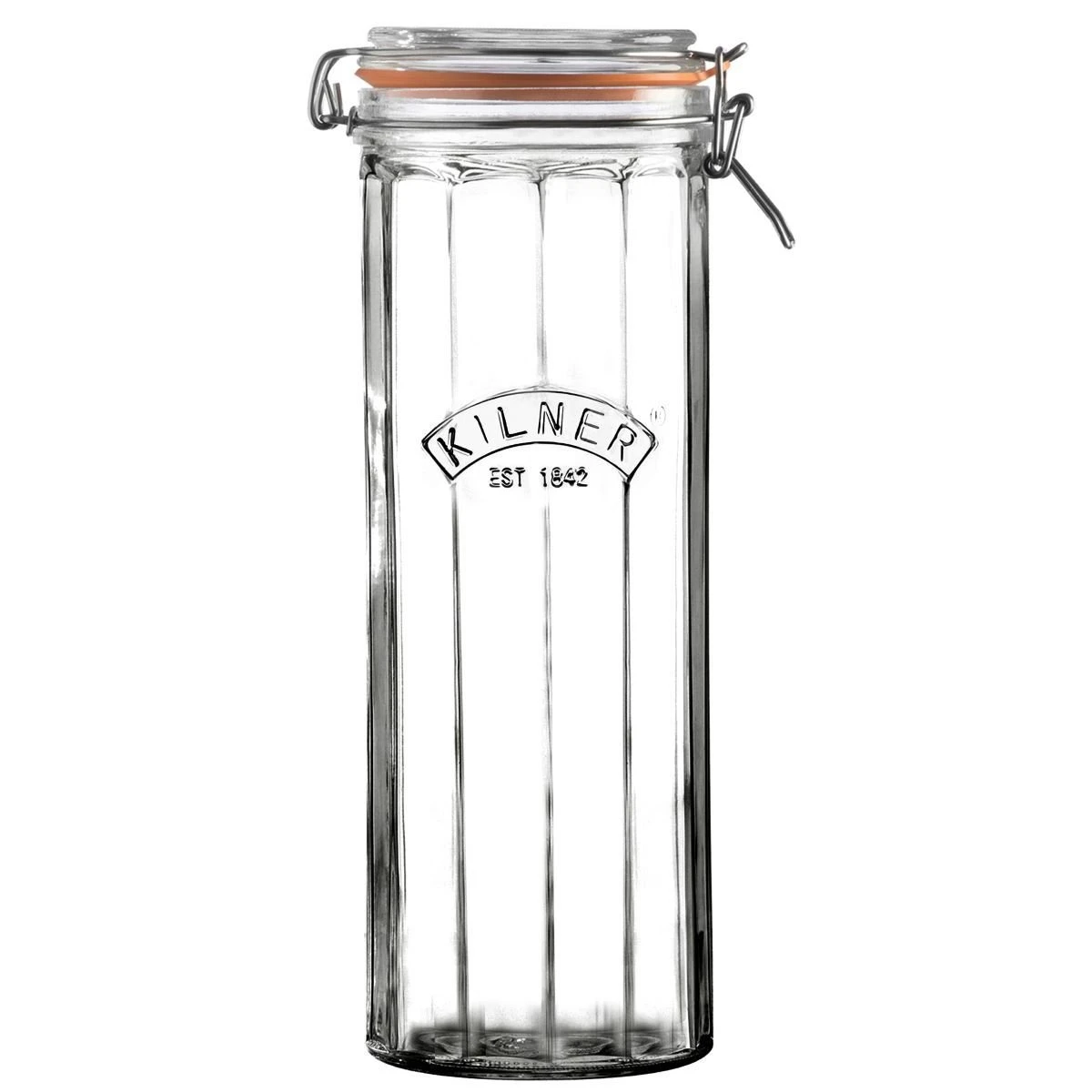 Kilner Facetted Clip Top Pasta Jar | 74oz 1 Kilner Facetted Clip Top Pasta Jar | 74oz