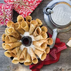 Nordic Ware Norwegian Krumkake & Pizzelle Iron 14 Nordic Ware Norwegian Krumkake & Pizzelle Iron -Kitchen Supplies 01540 overhead presents 780x780 03