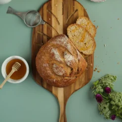 TeakHaus Canoe Bread Board (Small) | 19" X 9.25" X 0.5" -Kitchen Supplies 07.7 canoe 7012 1