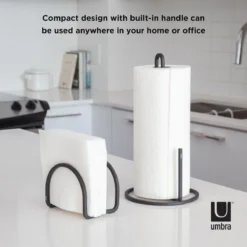 Umbra Squire Vertical Paper Towel Holder | Black 9 Umbra Squire Vertical Paper Towel Holder | Black -Kitchen Supplies 1004313 040 squire blk co04