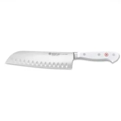 Wusthof Classic White 7" Santoku Knife | Hollow Edge