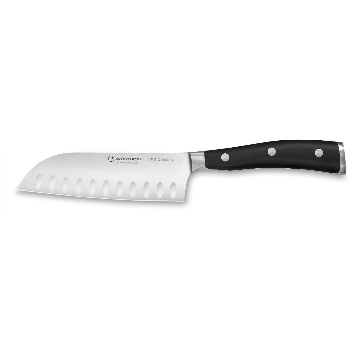 Wusthof Classic Ikon 5" Santoku Knife | Hollow Edge 1 Wusthof Classic Ikon 5" Santoku Knife | Hollow Edge