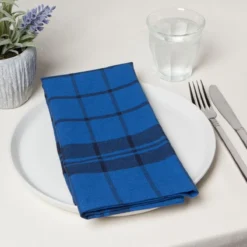 Now Designs By Danica Second Spin 20" Napkins (Set Of 4) | Indigo -Kitchen Supplies 1046003 np4 second spin indigo am2