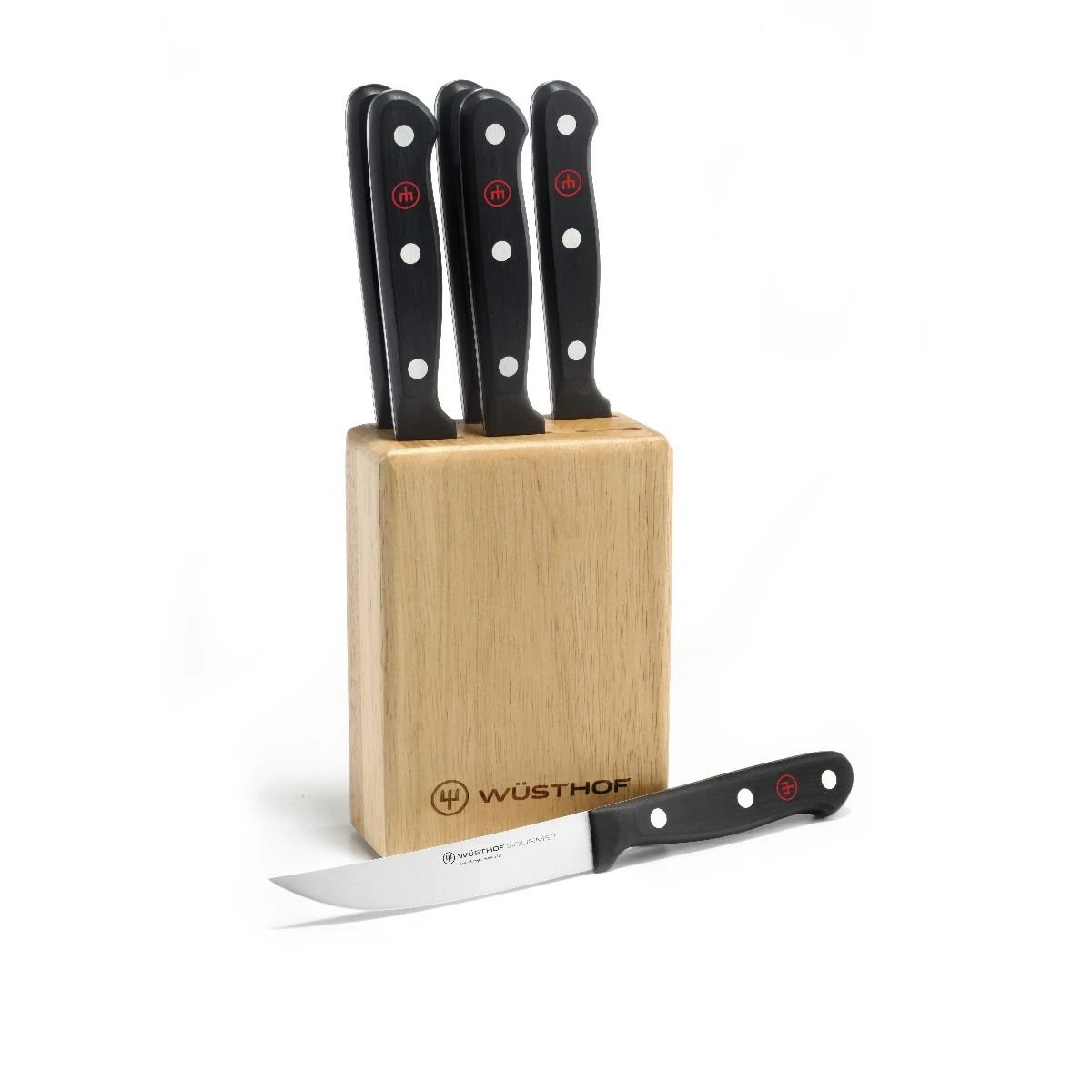 Wusthof Gourmet 7-Piece Steak Knife Block Set 1 Wusthof Gourmet 7-Piece Steak Knife Block Set