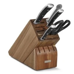 Wusthof Classic Ikon 6-Piece Starter Knife Block Set | Acacia