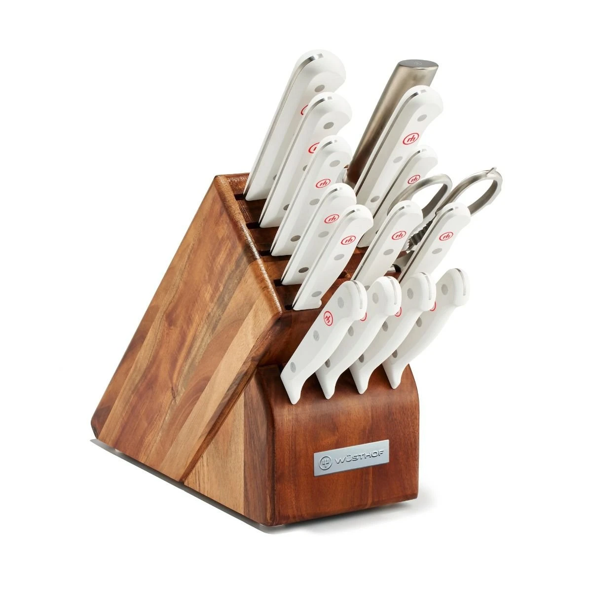 Wusthof Gourmet 16-Piece Knife Block Set | White Handles 1 Wusthof Gourmet 16-Piece Knife Block Set | White Handles