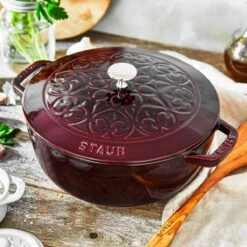 Staub 3.75 Qt Essential French Oven With Lilly Lid | Grenadine -Kitchen Supplies 11212487 ls 01 1
