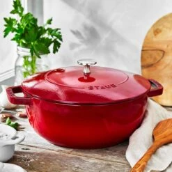 Staub 3.75 Qt. Essential French Oven | Cherry Red 11 Staub 3.75 Qt. Essential French Oven | Cherry Red -Kitchen Supplies 11732406 ls 01