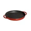 Staub 10" Cast Iron Pure Grill Pan | Cherry Red