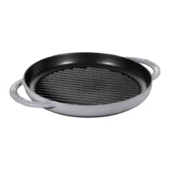 Staub 10" Cast Iron Pure Grill Pan | Graphite Grey