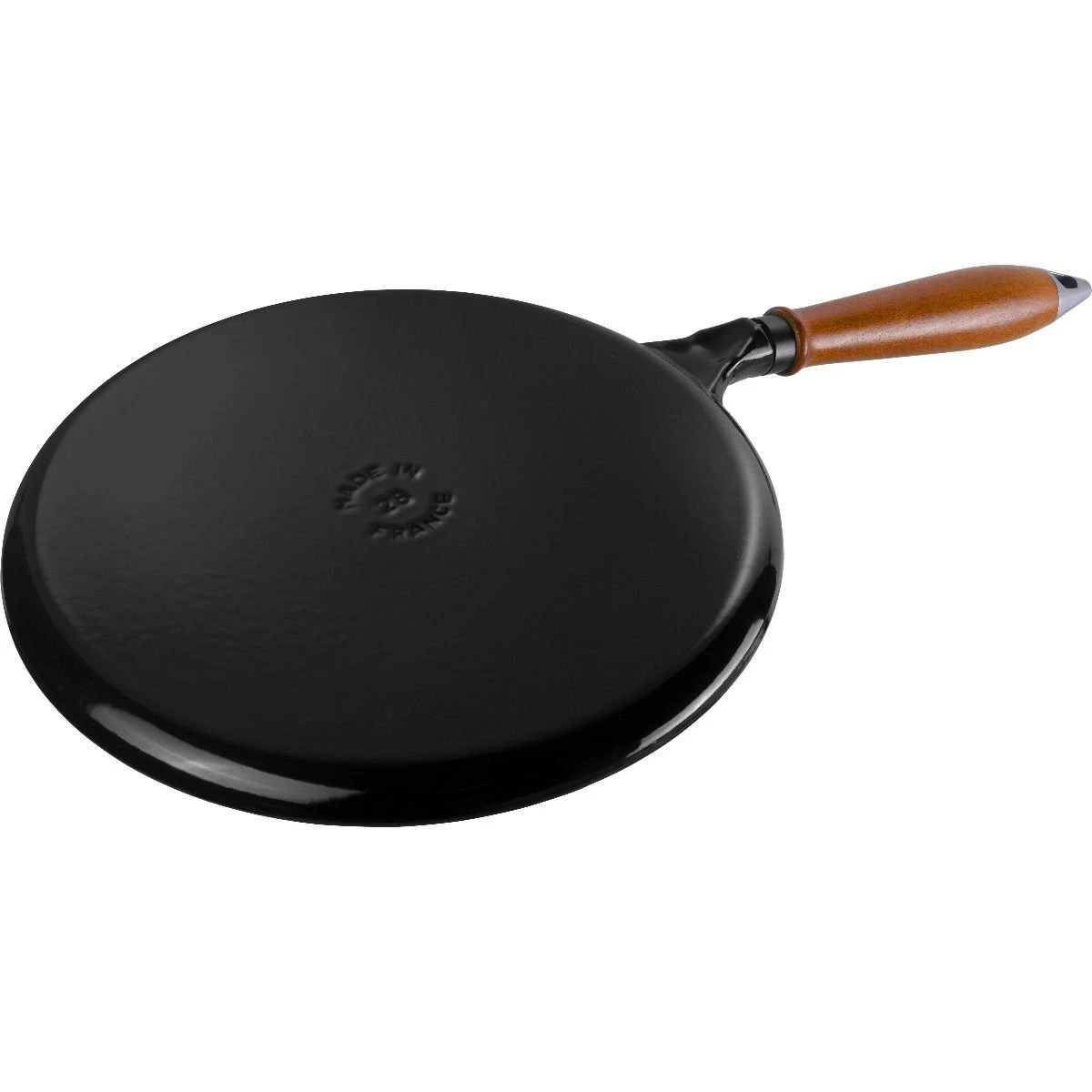 Staub 11" Cast Iron Crepe Pan With Spreader & Spatula | Matte Black 2 Staub 11" Cast Iron Crepe Pan With Spreader & Spatula | Matte Black - Image 2