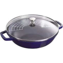 Staub 4.5 Qt. Perfect Frying Pan | Dark Blue