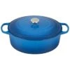 Le Creuset 9.5 Qt. Oval Signature Dutch Oven With Stainless Steel Knob | Marseille Blue