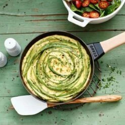 Staub 8" Fry Pan With Wooden Handle | Matte Black -Kitchen Supplies 14288 rgb 300dpi