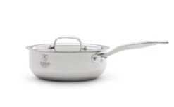 Heritage Steel Cookware Stainless Steel Saucier With Lid | 3 Qt.
