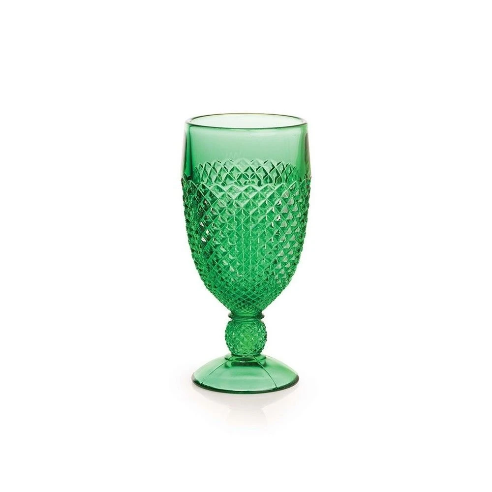Mosser Glass Addison 10oz Goblet | Emerald Green 1 Mosser Glass Addison 10oz Goblet | Emerald Green