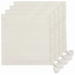 Danica Heirloom 19" X 19" Woven Napkins With Tassels (Set Of 4) | Blanca