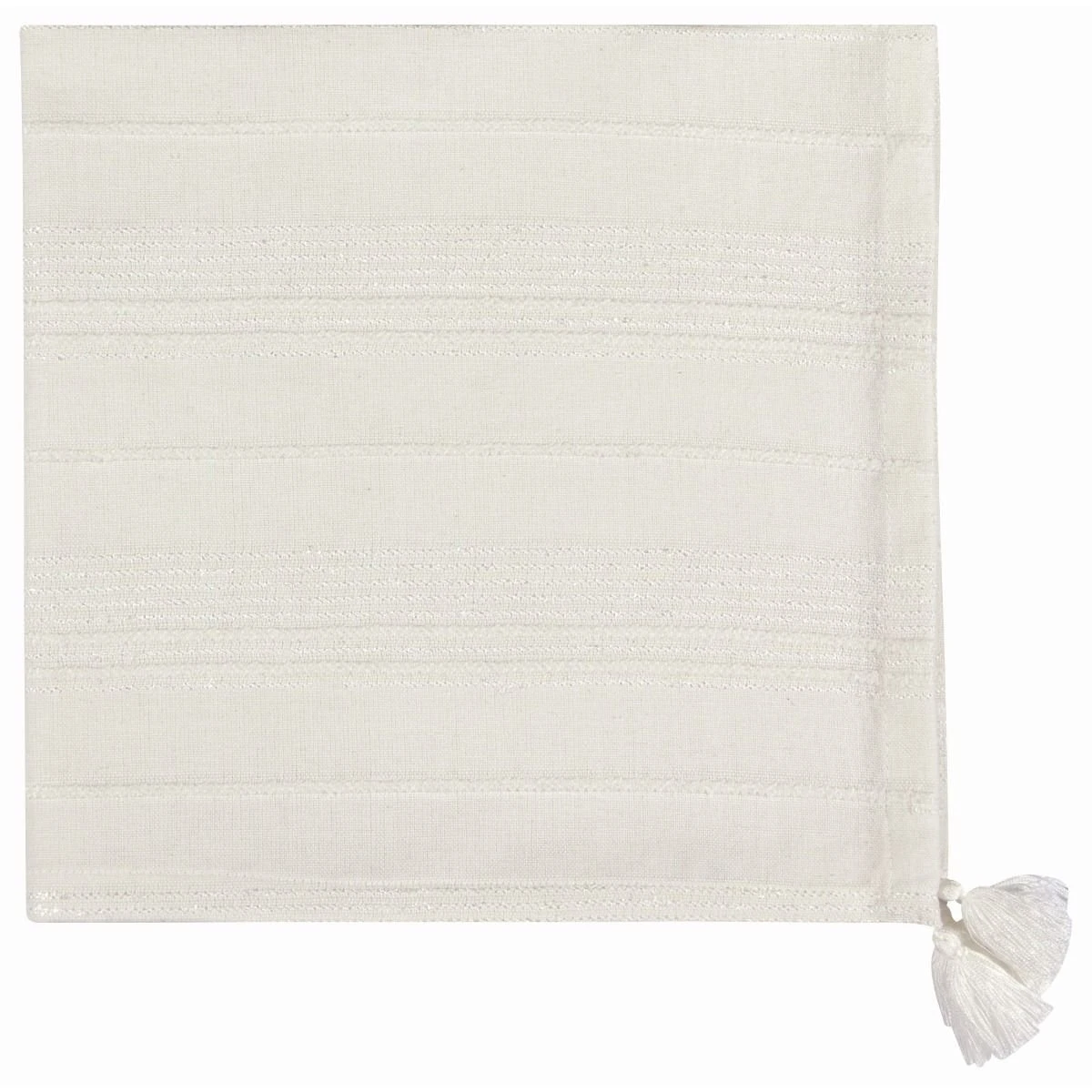 Danica Heirloom 19" X 19" Woven Napkins With Tassels (Set Of 4) | Blanca 2 Danica Heirloom 19" X 19" Woven Napkins With Tassels (Set Of 4) | Blanca - Image 2