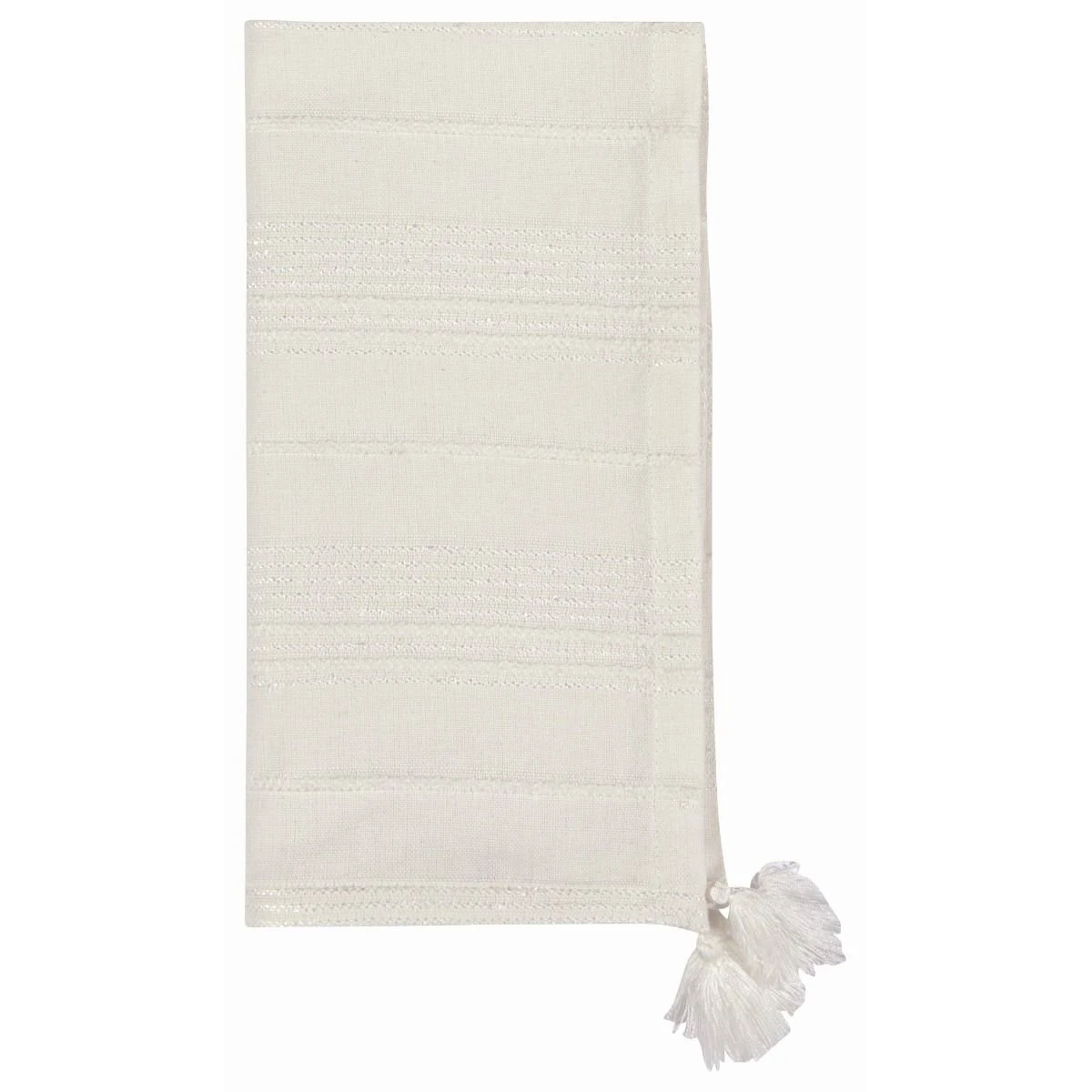 Danica Heirloom 19" X 19" Woven Napkins With Tassels (Set Of 4) | Blanca 3 Danica Heirloom 19" X 19" Woven Napkins With Tassels (Set Of 4) | Blanca - Image 3