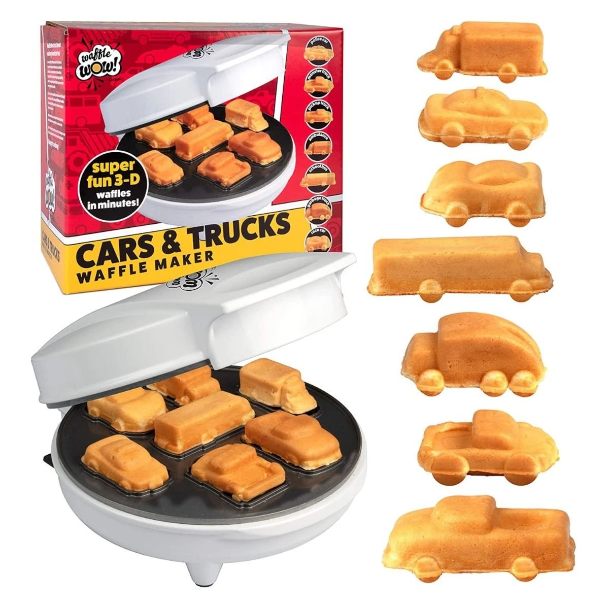 CucinaPro WaffleWOW! Cars & Trucks Waffle Maker 3 CucinaPro WaffleWOW! Cars & Trucks Waffle Maker - Image 3