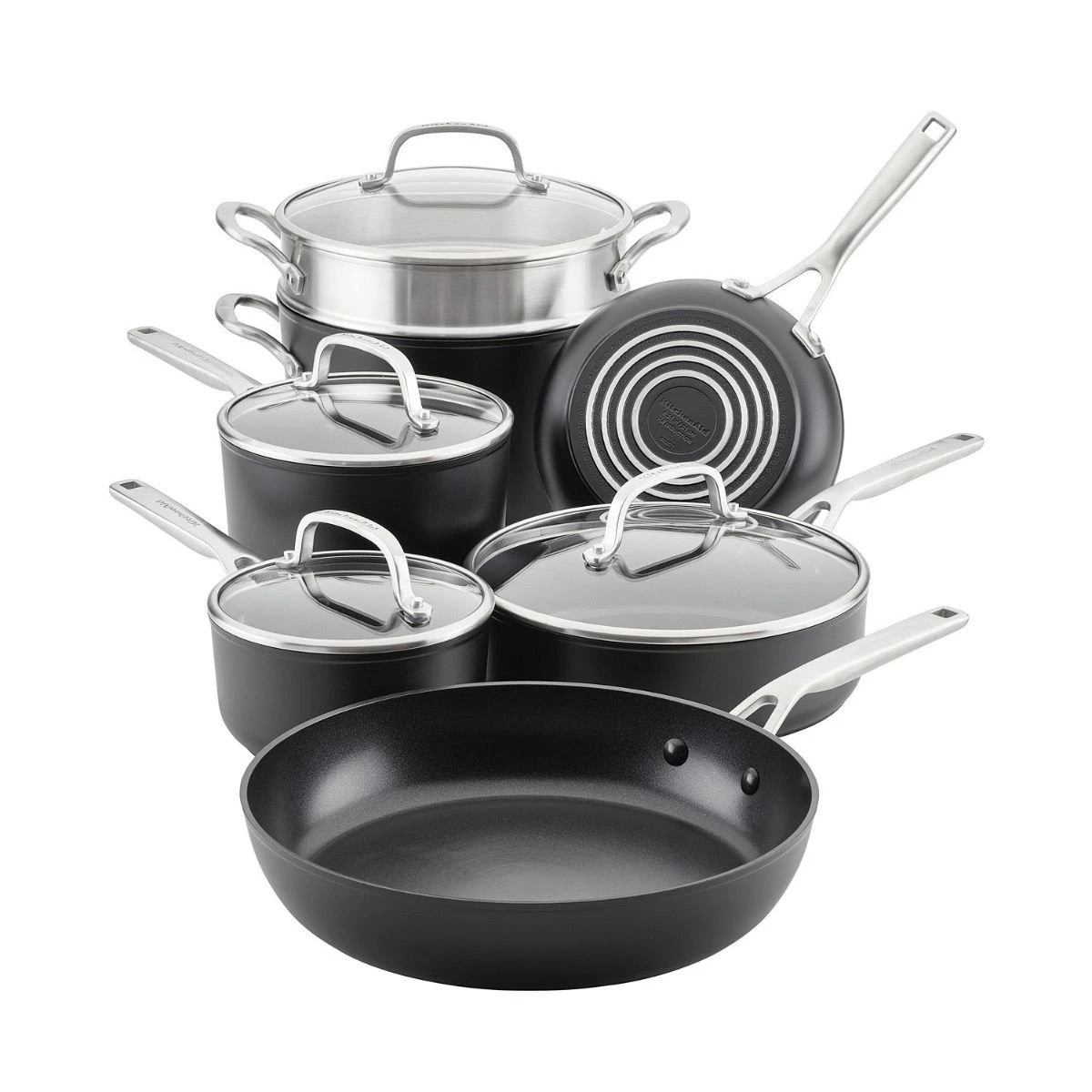 KitchenAid Hard Anodized Induction Cookware Set | 11-Piece 1 KitchenAid Hard Anodized Induction Cookware Set | 11-Piece