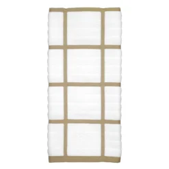 All-Clad Antimicrobial Kitchen Towel | Check Cappuccino