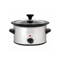 Nesco 1.5-Quart Oval Slow Cooker | Stainless Steel