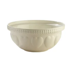 Mason Cash Hearts S12 (4.25 Qt) Mixing Bowl | Cream