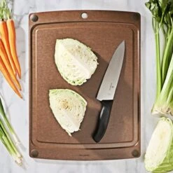 Epicurean All-in-One Series Cutting Board 10" × 7" | Nutmeg/Brown  -Kitchen Supplies 20x15 nutmeg aio l 1190x952 2