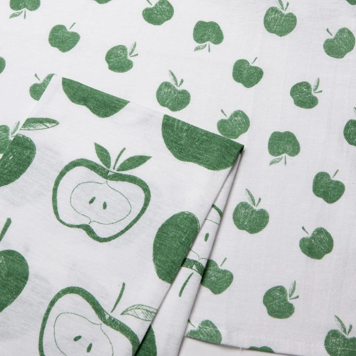 Now Designs By Danica Floursack Dishtowels (Set Of 2) | Elm Green Apples 5 Now Designs By Danica Floursack Dishtowels (Set Of 2) | Elm Green Apples - Image 5