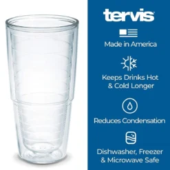 Tervis® 24oz Double-Walled Insulated Tumbler With Lid | Fiesta® Stripes - Lapis -Kitchen Supplies 24tumbler3 6