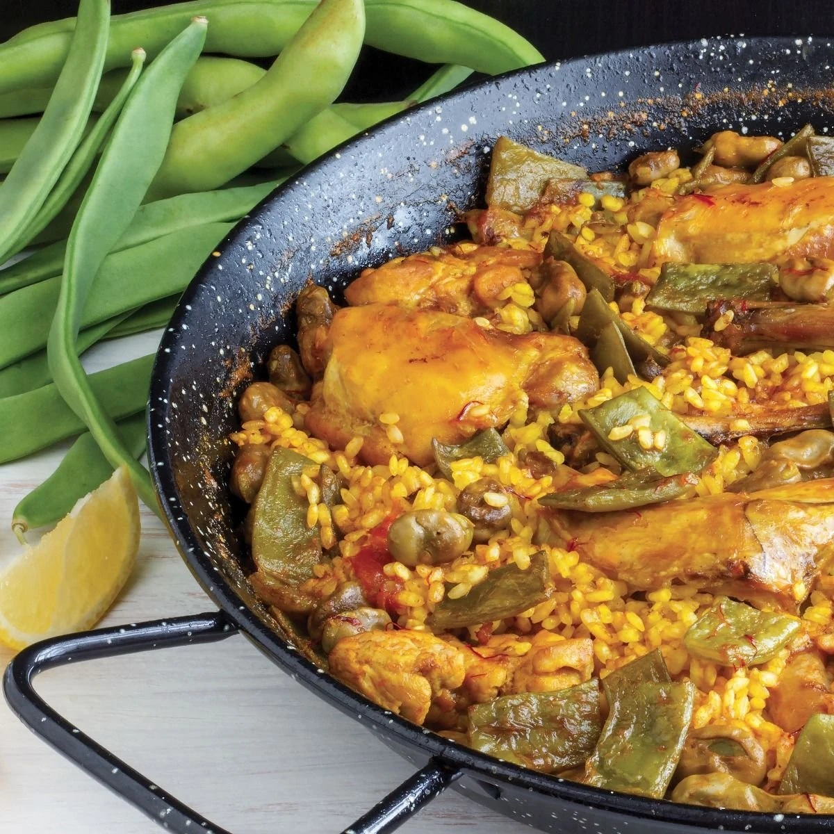 La Bellevie Enameled Steel Paella Pan 2 La Bellevie Enameled Steel Paella Pan - Image 2