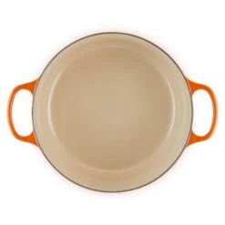 Le Creuset 9 Qt. Round Signature Dutch Oven With Stainless Steel Knob | Flame Orange -Kitchen Supplies 302ss d