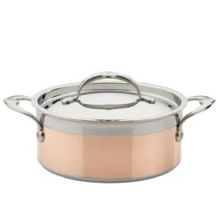 Hestan CopperBond Induction Cookware 3 Qt Covered Soup Pot -Kitchen Supplies 30565 copperbond covered soup pot