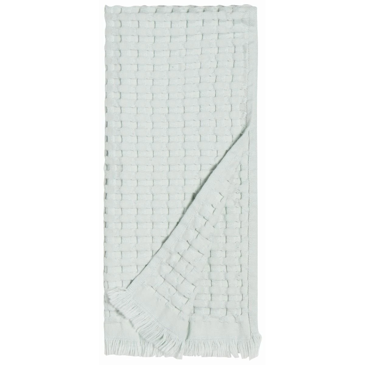 Danica Heirloom Textured Waffle Weave Hand Towel | Mist 2 Danica Heirloom Textured Waffle Weave Hand Towel | Mist - Image 2