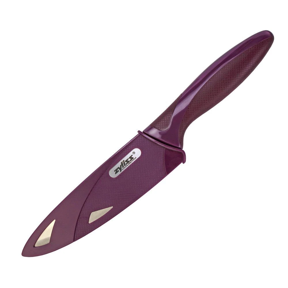Zyliss 5" Utility Knife With Cover | Purple 3 Zyliss 5" Utility Knife With Cover | Purple - Image 3