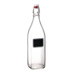 Bormioli Rocco 33.75oz Swing Top Glass Bottle With Chalkboard Label