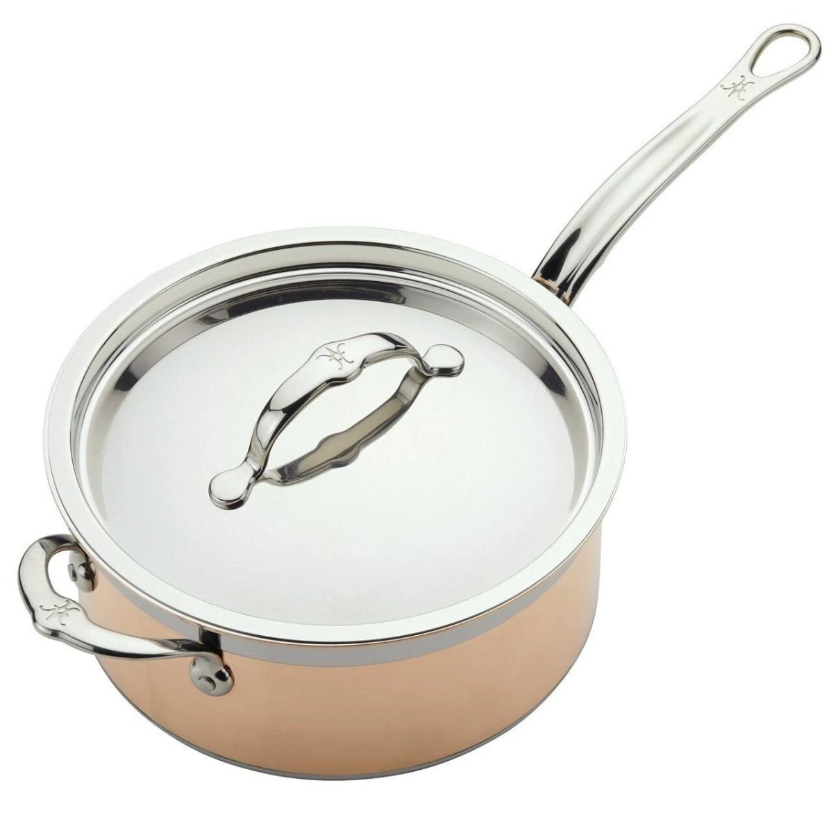 Hestan CopperBond Induction Cookware 4 Qt Covered Saucepan With Helper Handle 2 Hestan CopperBond Induction Cookware 4 Qt Covered Saucepan With Helper Handle - Image 2