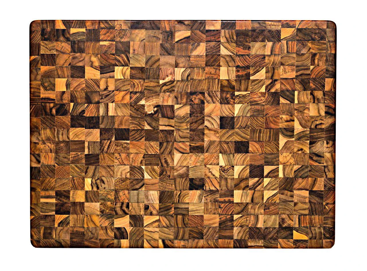 TeakHaus End Grain Carving Board W/Hand Grip (Rectangle) | 24" X 18" X 1.5" 3 TeakHaus End Grain Carving Board W/Hand Grip (Rectangle) | 24" X 18" X 1.5" - Image 3
