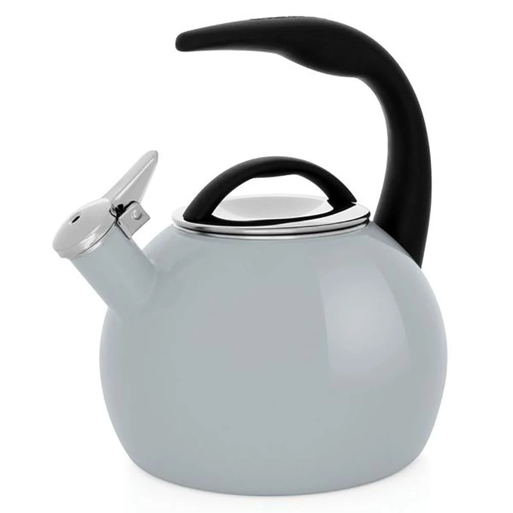 Chantal 2 Qt. Enamel-on-Steel Anniversary Collection Tea Kettle | Fog Grey 1 Chantal 2 Qt. Enamel-on-Steel Anniversary Collection Tea Kettle | Fog Grey