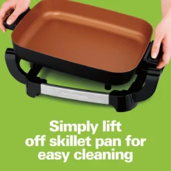 Hamilton Beach Durathon Ceramic Skillet With Removable Pan 9 Hamilton Beach Durathon Ceramic Skillet With Removable Pan -Kitchen Supplies 38529 vpa 03