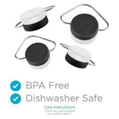 Dreamfarm Chobs Non-Slip Chopping Board Feet| Black / White -Kitchen Supplies 3 1 6