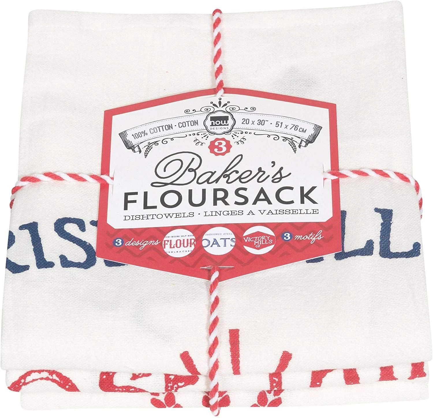 Now Designs By Danica Floursack Dishtowels (Set Of 3) | Dry Goods 2 Now Designs By Danica Floursack Dishtowels (Set Of 3) | Dry Goods - Image 2