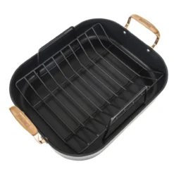 Viking 16" Roasting Pan | Black & Copper -Kitchen Supplies 40051 9902chc 05
