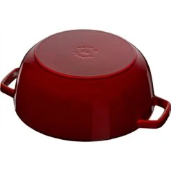Staub 3.75 Qt Essential French Oven With Lilly Lid | Grenadine -Kitchen Supplies 40508 675 0 4 1