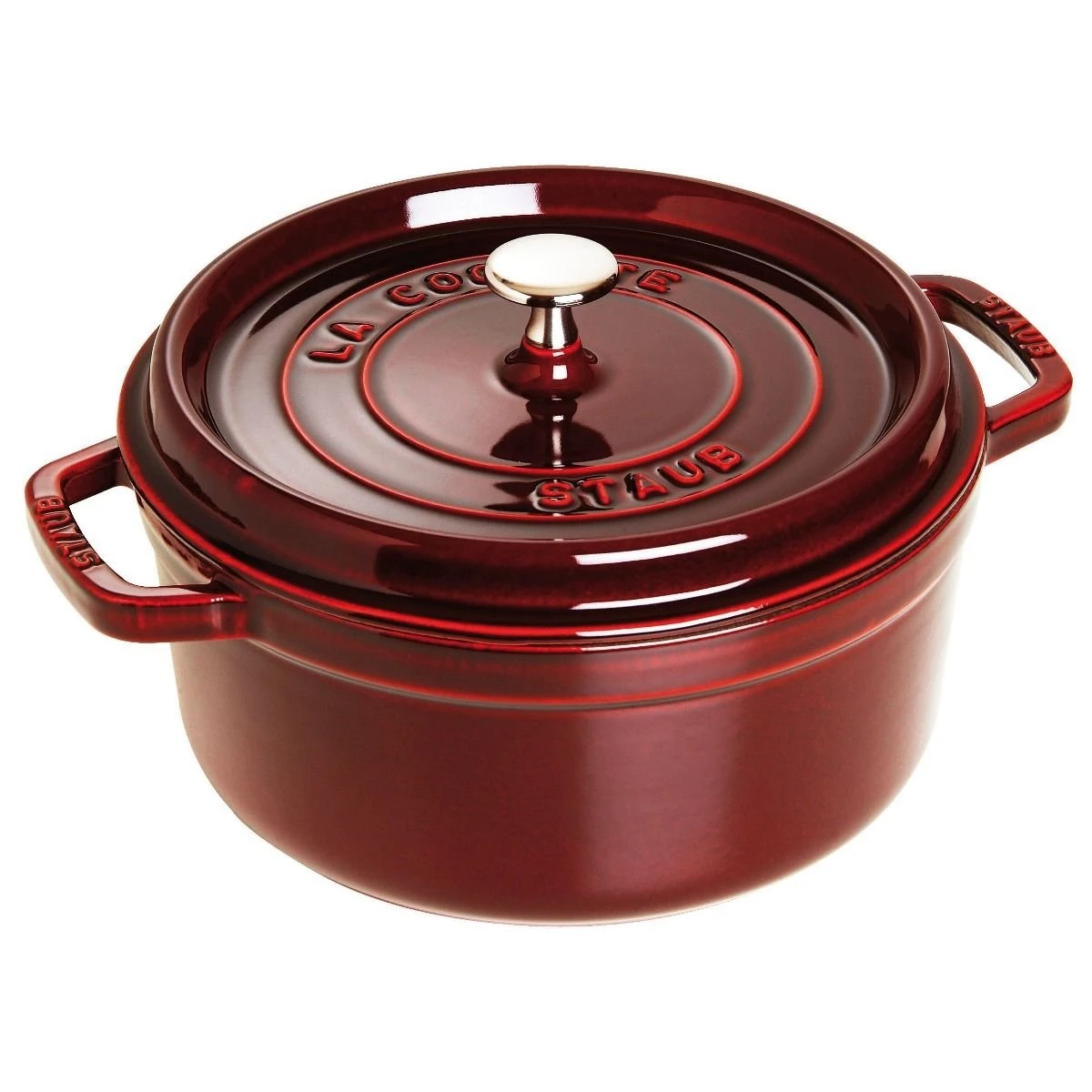 Staub 9 Qt. Round Cocotte/Dutch Oven | Grenadine 1 Staub 9 Qt. Round Cocotte/Dutch Oven | Grenadine
