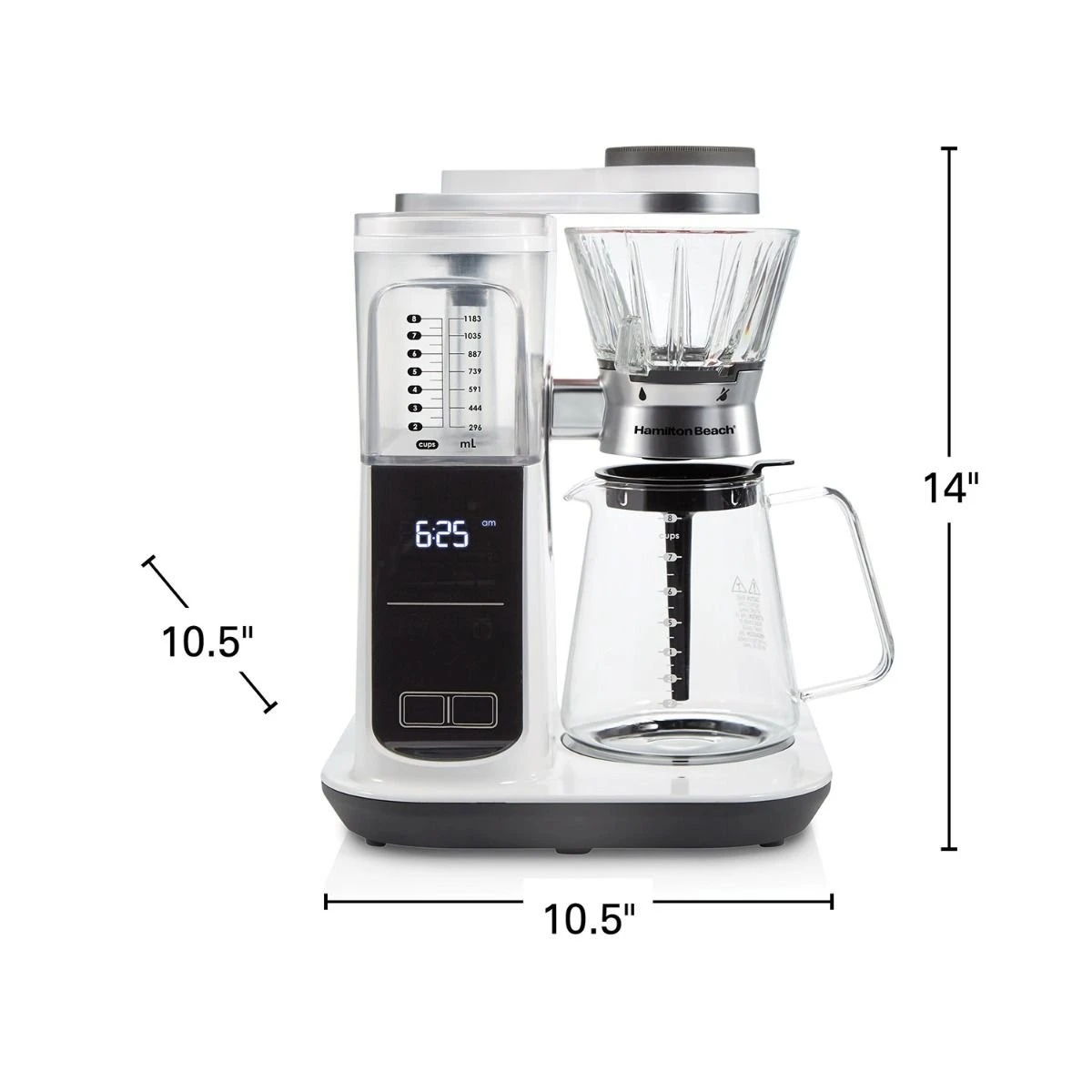 Hamilton Beach 8 Cup Convenient Craft Automatic Or Manual Pour Over Coffee Brewer 10 Hamilton Beach 8 Cup Convenient Craft Automatic Or Manual Pour Over Coffee Brewer - Image 10