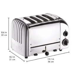 Dualit NewGen Classic 4-Slice Toaster | Chrome -Kitchen Supplies 4chrome4