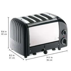 Dualit NewGen Classic 4-Slice Toaster | Matte Black 8 Dualit NewGen Classic 4-Slice Toaster | Matte Black -Kitchen Supplies 4matte3